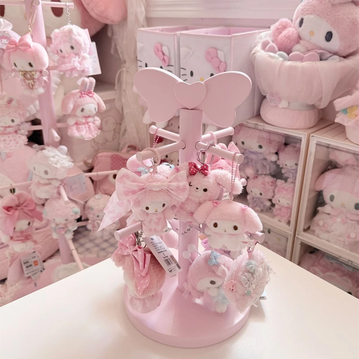 Cute storage rack, doll accessories decoration storage rack, key support rack, house decoration