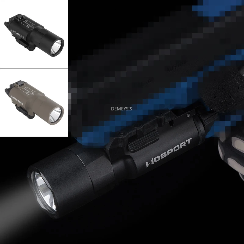 

Airsoft Helmets Lamp Outdoor CS Airsoft Hunting Weapon Light 800 Lumen Shooting Paintball Combat Pistol X300-A Flashlight