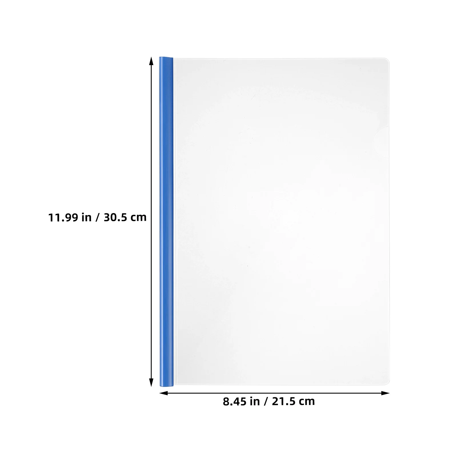 10 قطعة المجلدات A4 60 ورقة قدرة البلاستيك الشريحة الموثق للمدرسة مكتب تقرير واضح يغطي ملف قضبان ملزمة