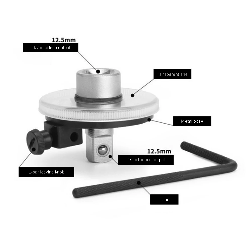 Narzędzia ręczne klucz dynamometryczny 1/2 Torque gauge łatwy do odczytania klucz regulowany Auto narzędzie warsztatowe zestaw do naprawa samochodów miernik nachylenia