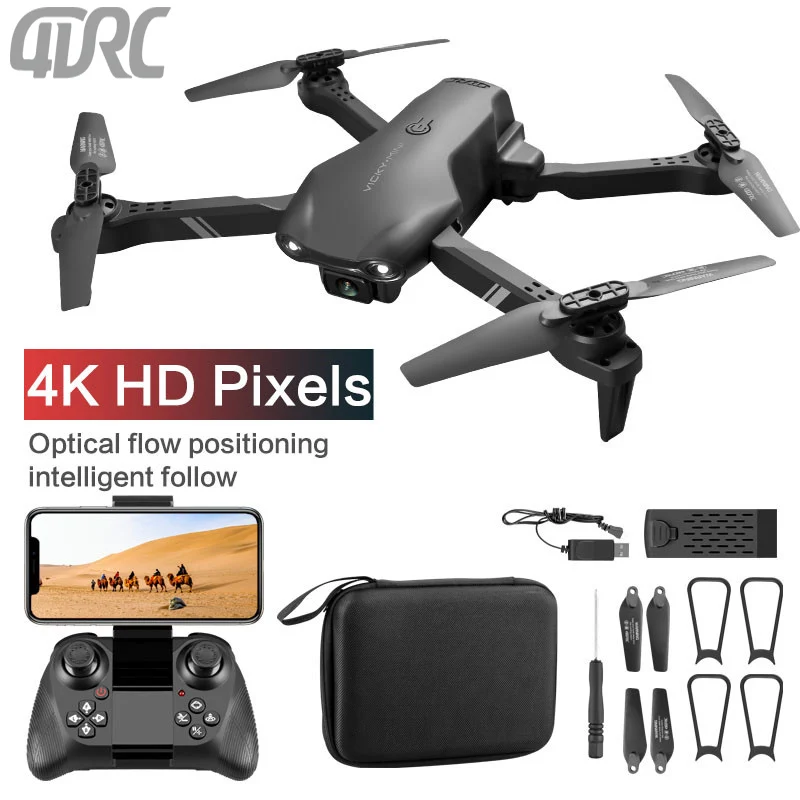 4DRC nuovo Mini Drone con grandangolare HD 4K 1080P doppia fotocamera WiFi Fpv RC Quadcopter pieghevole Dron giocattoli regalo