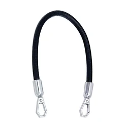 Vintage Leather Bag Strap Shoulder Wrapping Tape Bag Handle Belt Strap DIY Bag Accessories With Alloy Buckle Soft Black Fashion