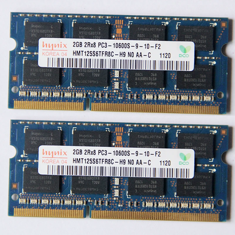 Hynix DDR3 RAMS 2GB 1RX8 PC3-10600S 1333MHz 2GB ddr3 Laptop memory 1.5V