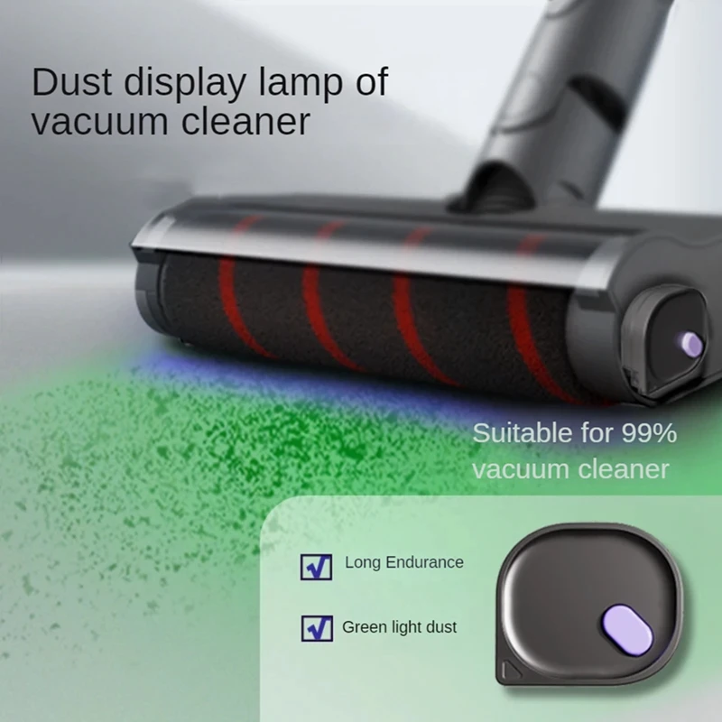 Lumières laser pour aspirateur USB, affichage de la poussière, lampe LED, poils d'animaux, chats, fourrure de chien, pièces d'aspirateur universelles, accessoires ménagers