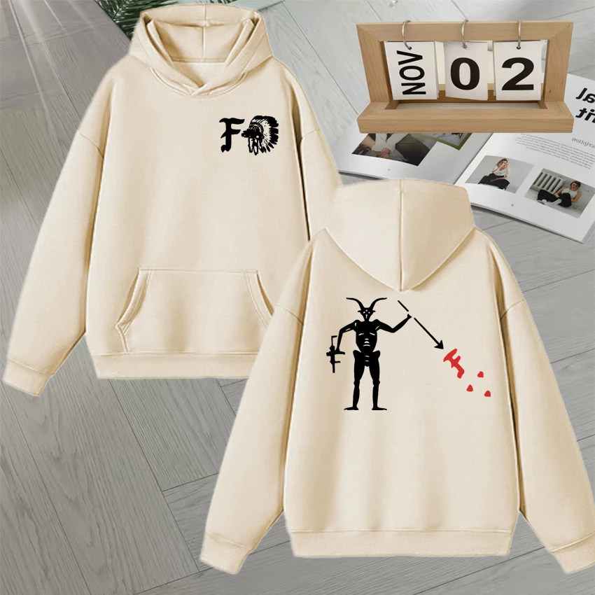 2025 Fashion Autumn Winter Forward Observations Group Double Sided Print Hoodie Long sleeve Men Women Fleece Sweatshirt Unisex