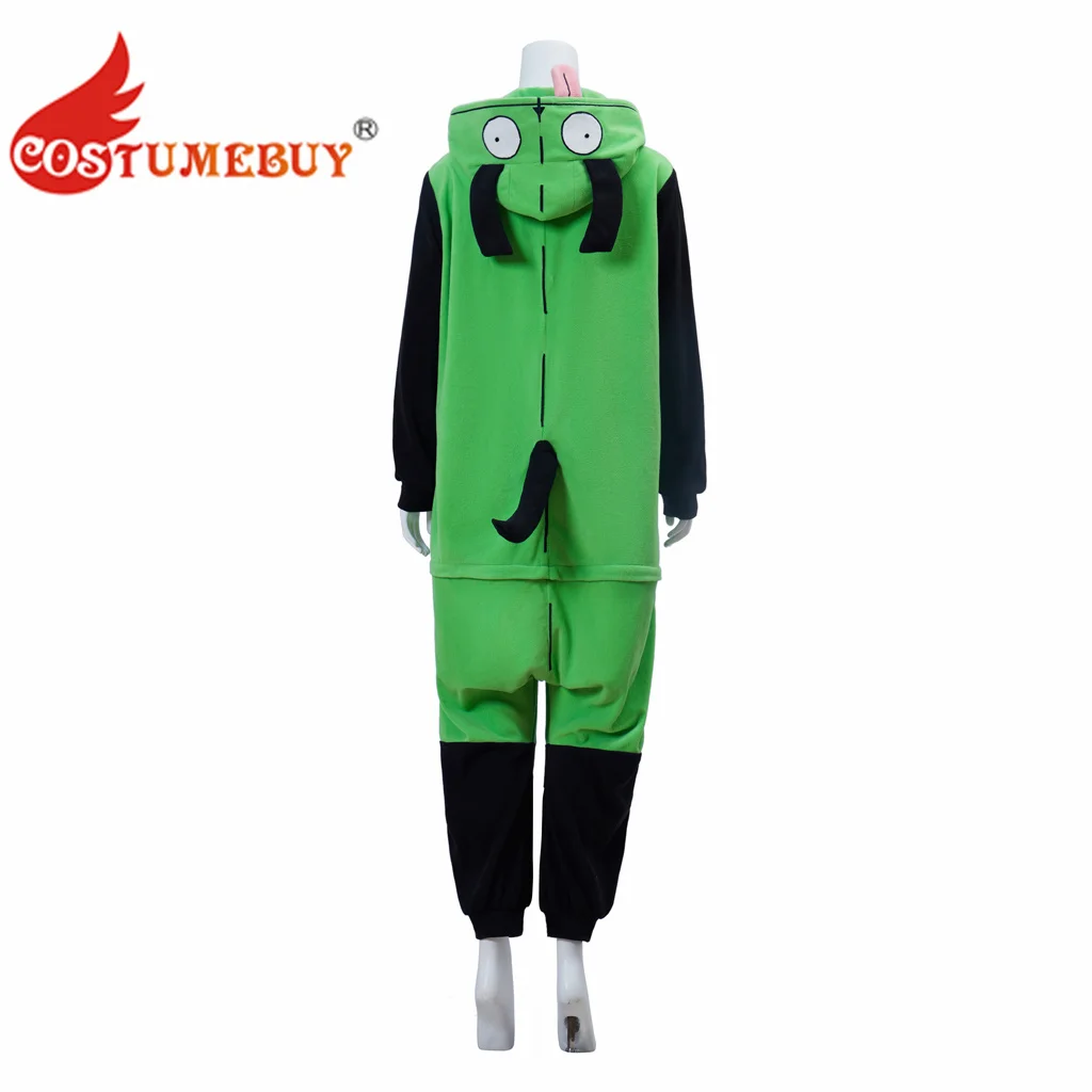 CostumeBuy Invader Zim Cosplay Kostüm Gir Onesie Invader Zim Kostüm Tier Onesie Pyjamas Alien Kostüm für Halloween Party