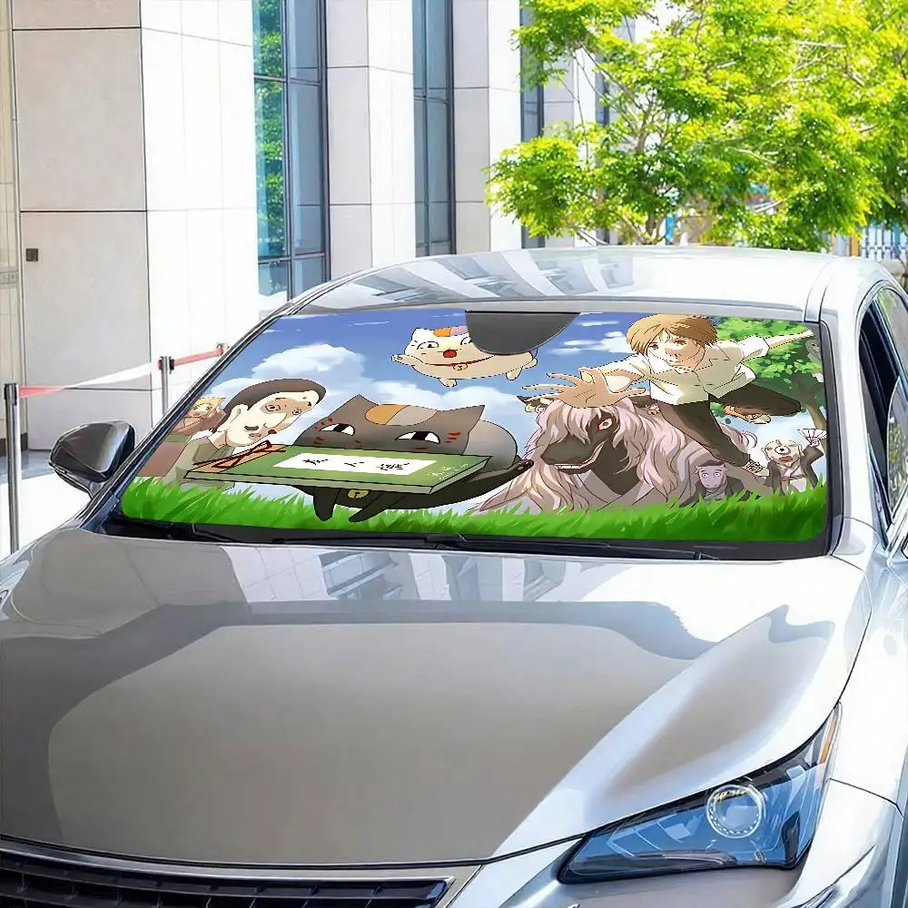 B-Natsume'sI كتاب R-Friends سيارة ظلة سيارة الشمس قناع الشمس العالمي الزجاج الأمامي للطي الشمس قناع