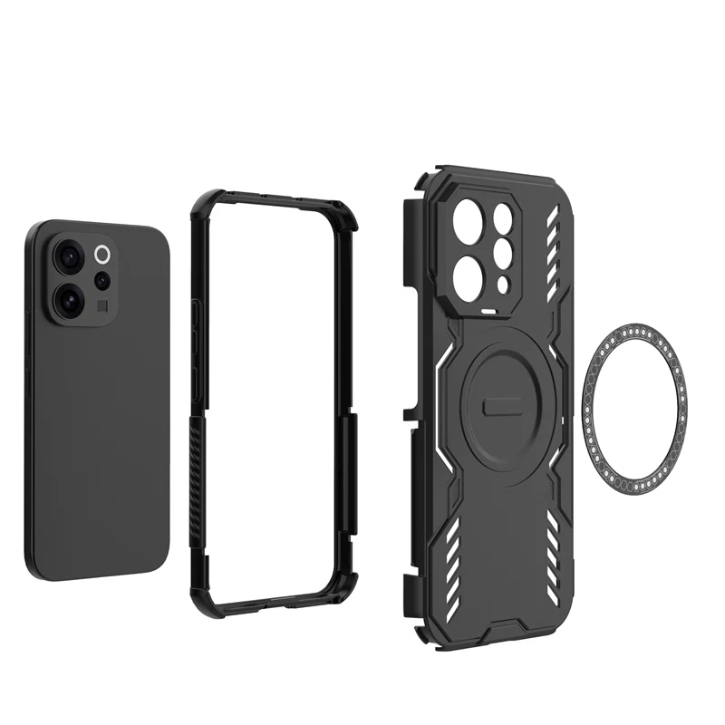 Coque de dissipation thermique pour Vivo V70, étui arrière pour Vivo V70 5G Global, avec pièce d'attraction magnétique