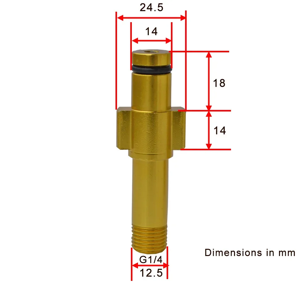 Adaptador de lanza de espuma para nieve, conector de boquilla de lanza para pistola de espuma, adaptador de cañón de espuma para Karcher Bosch AR Elitech Interskol Lavor