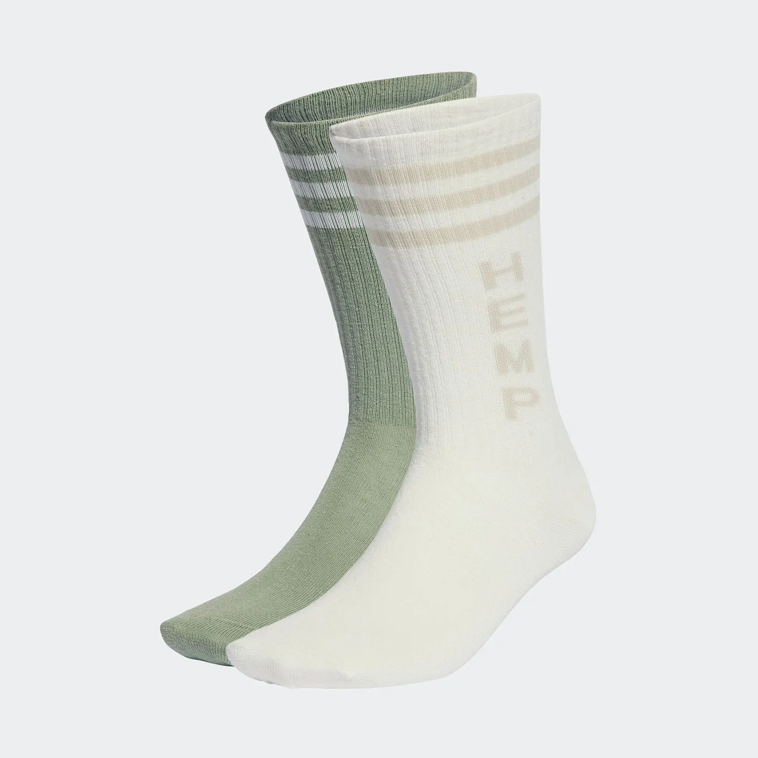جوارب رياضية أصلية من أديداس HEMP CREW 2PP متوسطة الطاقم، عبوة من قطعتين IB9215 #1
