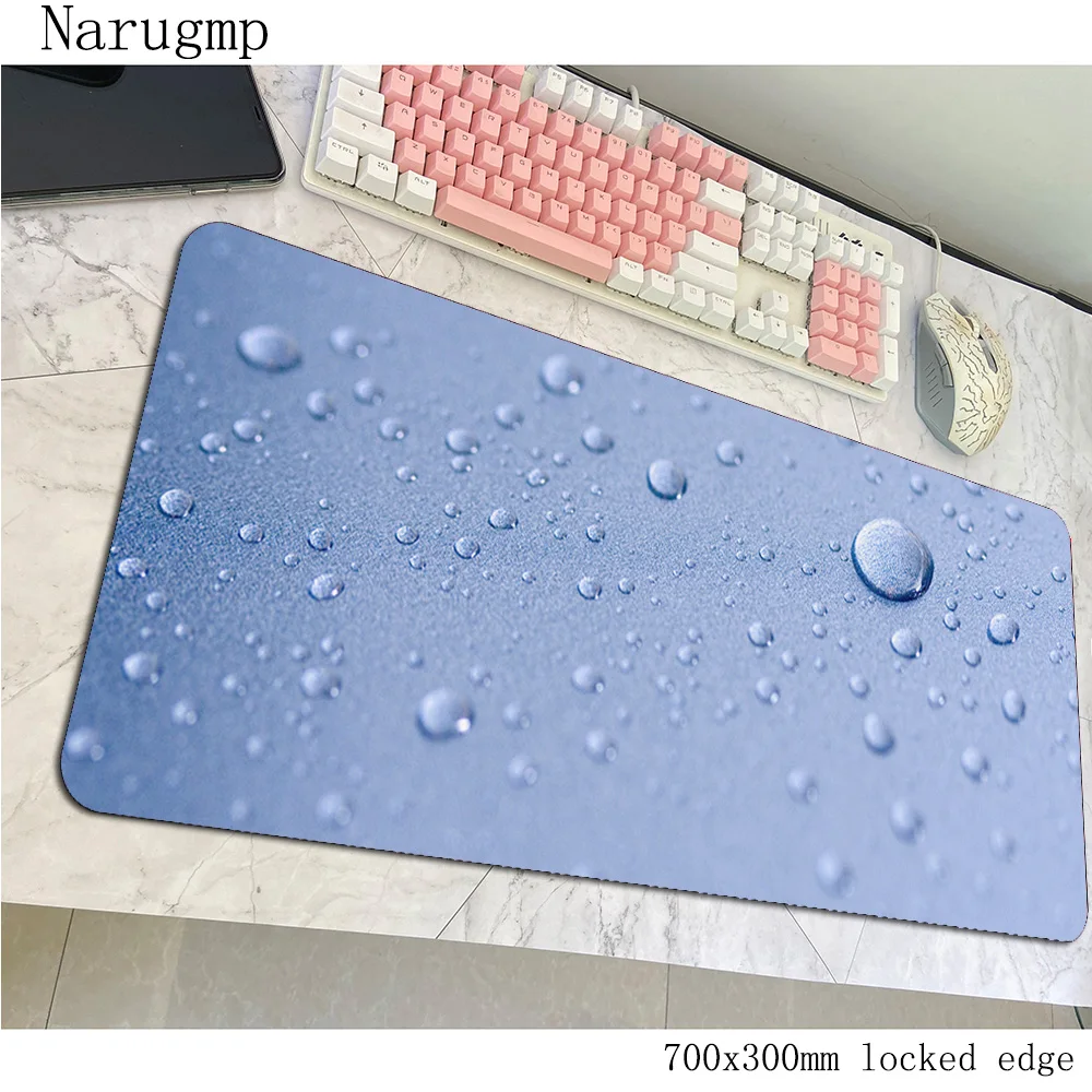 

Коврик для мыши с каплями воды, большой аксессуар, коврик для мыши 700x300 мм, популярный игровой коврик для предприятий, резиновые коврики, клавиатура, большой коврик для мыши, геймер