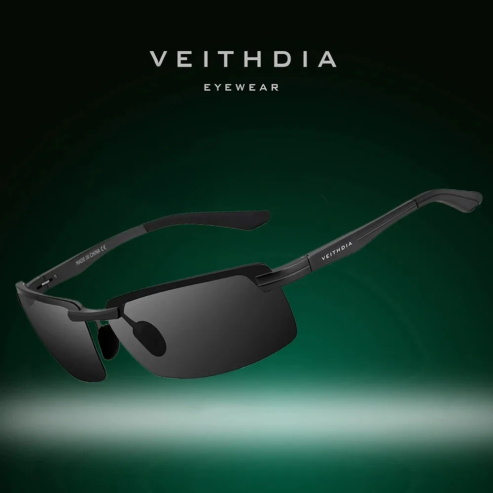 VEITHDIA Brand Sport Sunglasses Aluminum Eyeglasses Polarized Lens Vintage Eyewear Male Driving Sun Glasses For Men/Women V6510