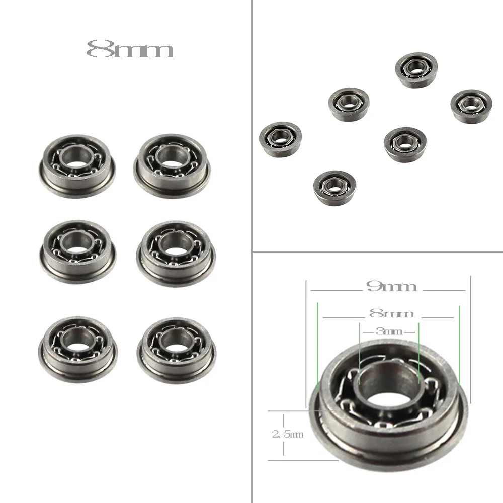 VULPO-rodamiento de bolas de alta precisión para caja de cambios AEG, acero inoxidable, 6mm, 7mm, 8mm, 9mm