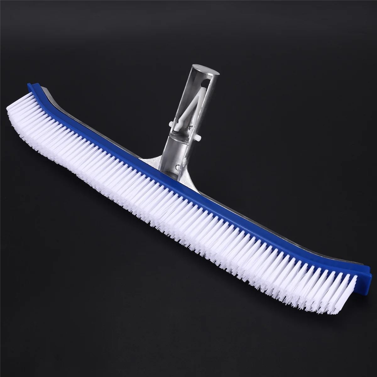 AB91-18 Inch Outdoor Pool Wall Brush Swimming Pool Cleaning Tool Aluminum Handle for Pond Spa Pools Algae Remover