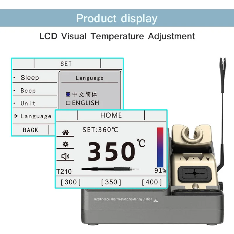 GVM H3 T245/T210/T115 Handles Soldering Station for Mobile Phone Repair Rapid Heating Automatic Sleep Rework Platform