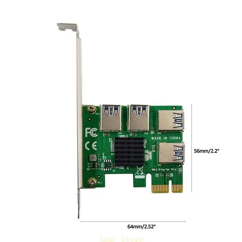 LX0B PCI-E ASM1184E COLT CARD CARD PCIE 4X USB 3,0 до 4xpci-e Card Adapter Card
