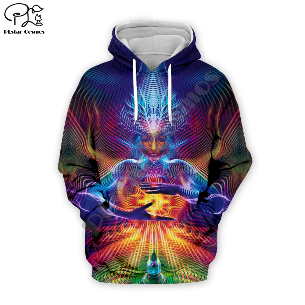 2022 NewFashion Trippy Buddha Mandala Psychedelic Harajuku 3DPrint Men/Women Streetwear Pullover Casual Funny Jacket Hoodies A20