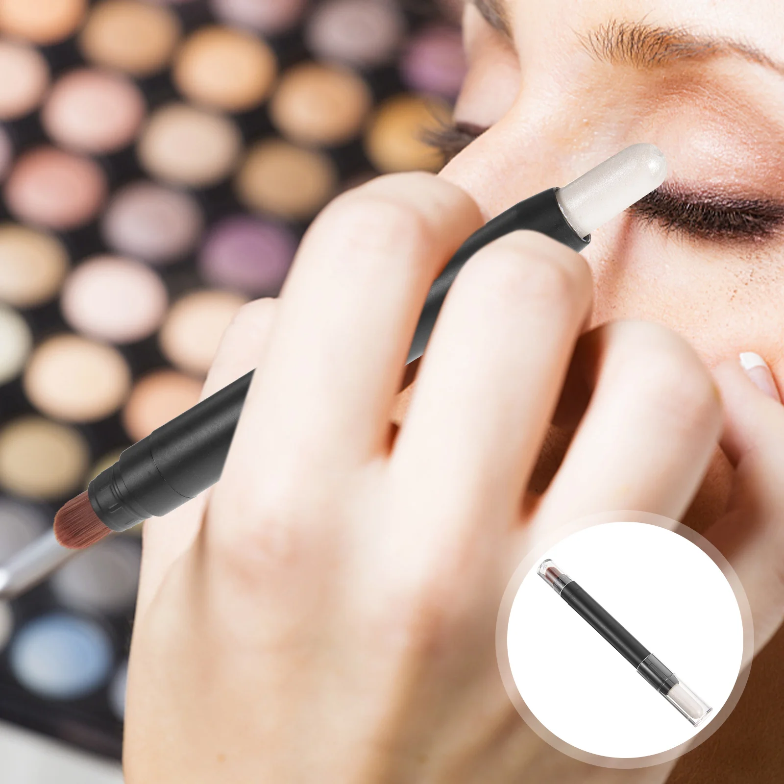 

Dual End Shadow Stick Pens Eyeshadow Brush 01 Color Long Eye Shadow Pens Easy Small Makeup Brushes
