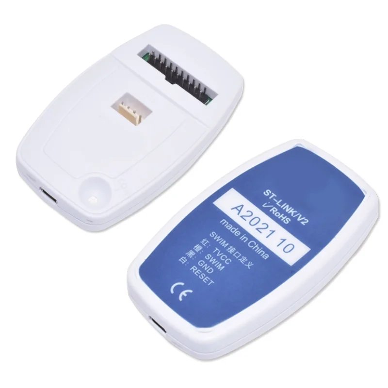 Programator USB ST-LINK V2, debugger, emulator dla płyt rozwojowych STM32 i STM8, narzędzie do pobierania programów. — zdjęcie produktu 4