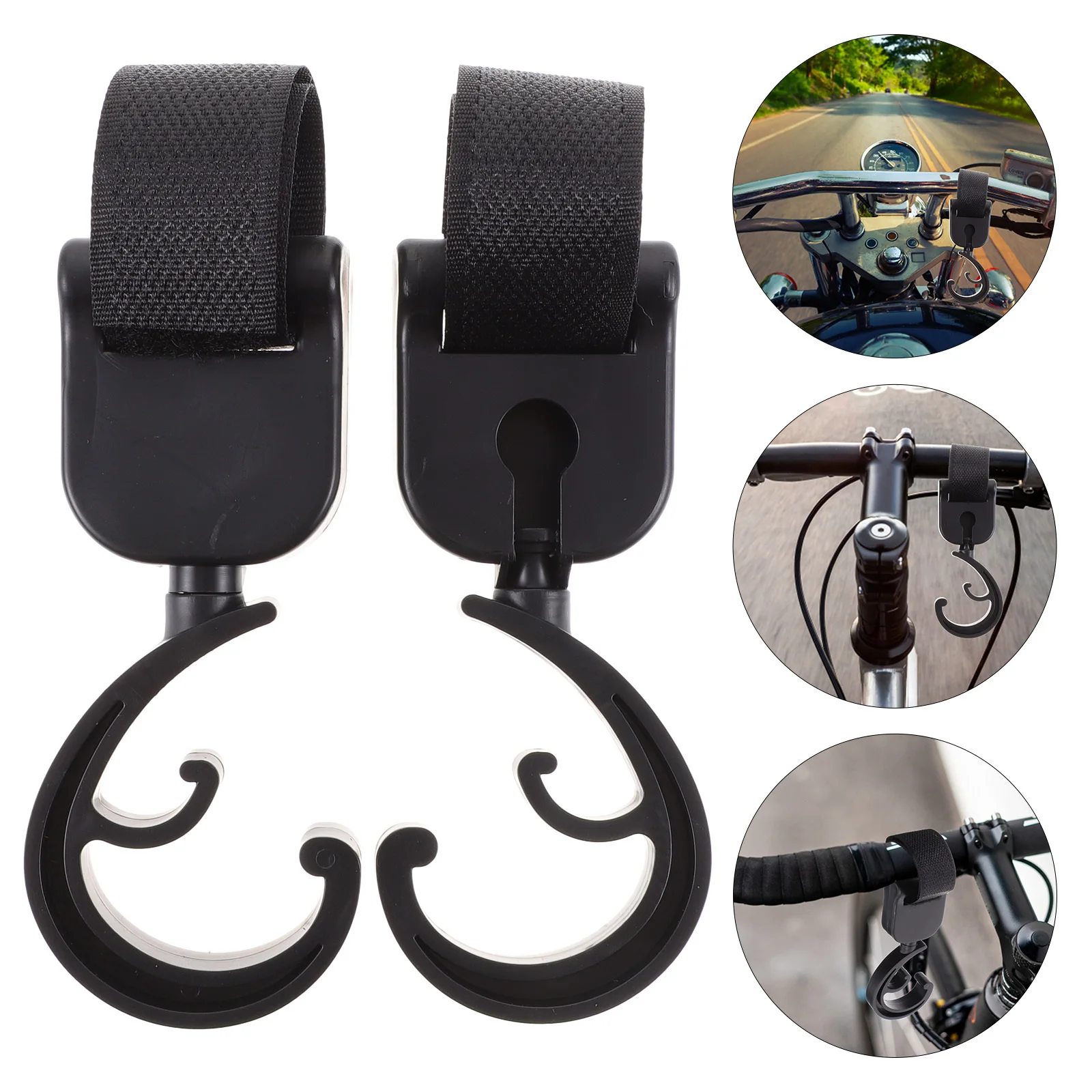 

4Pcs Electromobile Handlebar Hook Premium PP Nylon Material Large Capacity Storage Organizer Scooter Motorcycle Hanging Hook