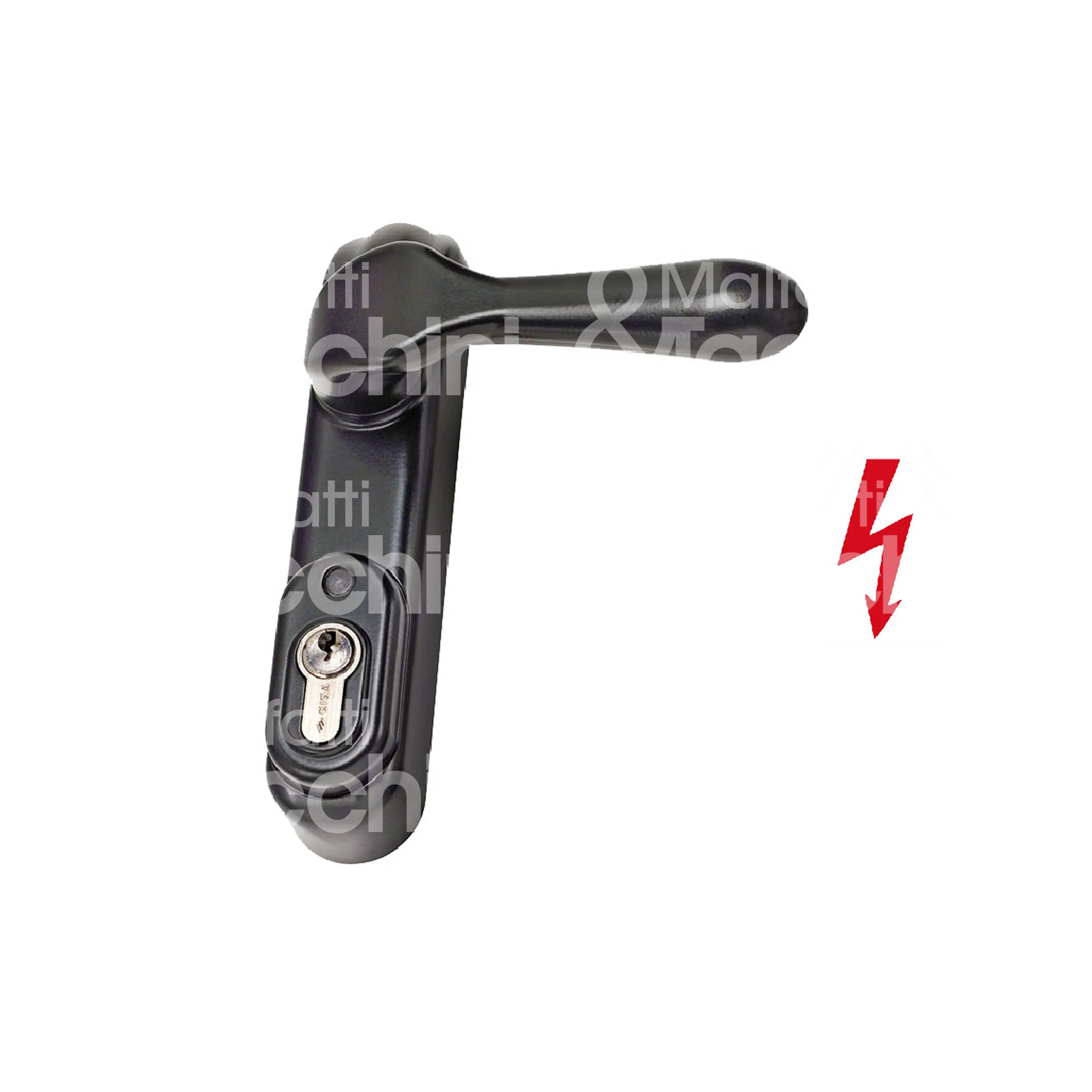 ELECTRIC HANDLE FOR PANIC DEVICE 12/24 V ac-dc combinable with locks: New Europa Touch Bar Prestige - reversible - square