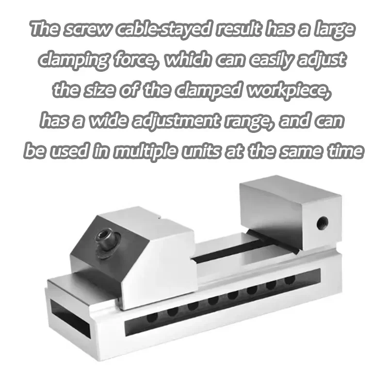 SYS High-Precision QKG Quick-Action Vise Tool Steel Vise for Grinder/Wire-Cutting/Milling Machine Hardness 58-62 QKG50