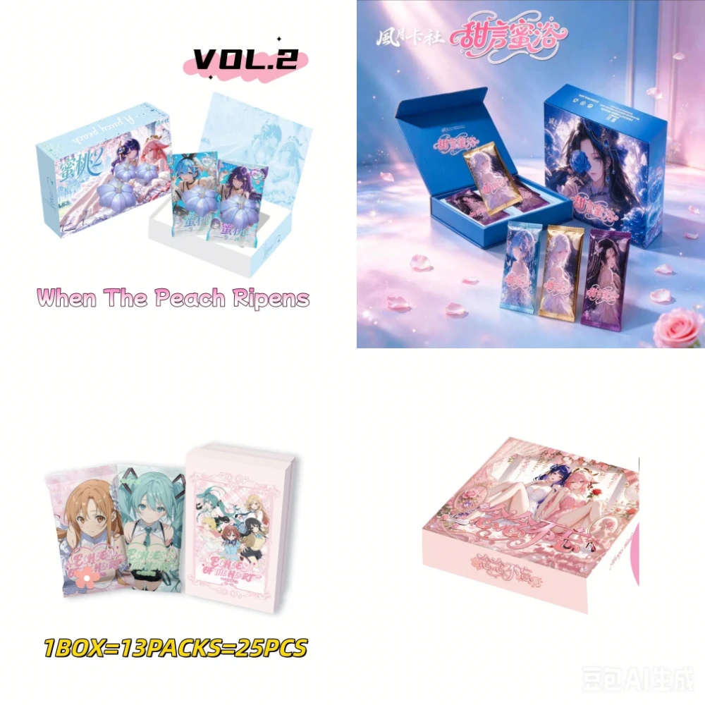 Popular Goddess Card Anime Games Girl Party Swimsuit Bikini Booster Box Metal Card Album Random Collectible Trading Card Gift