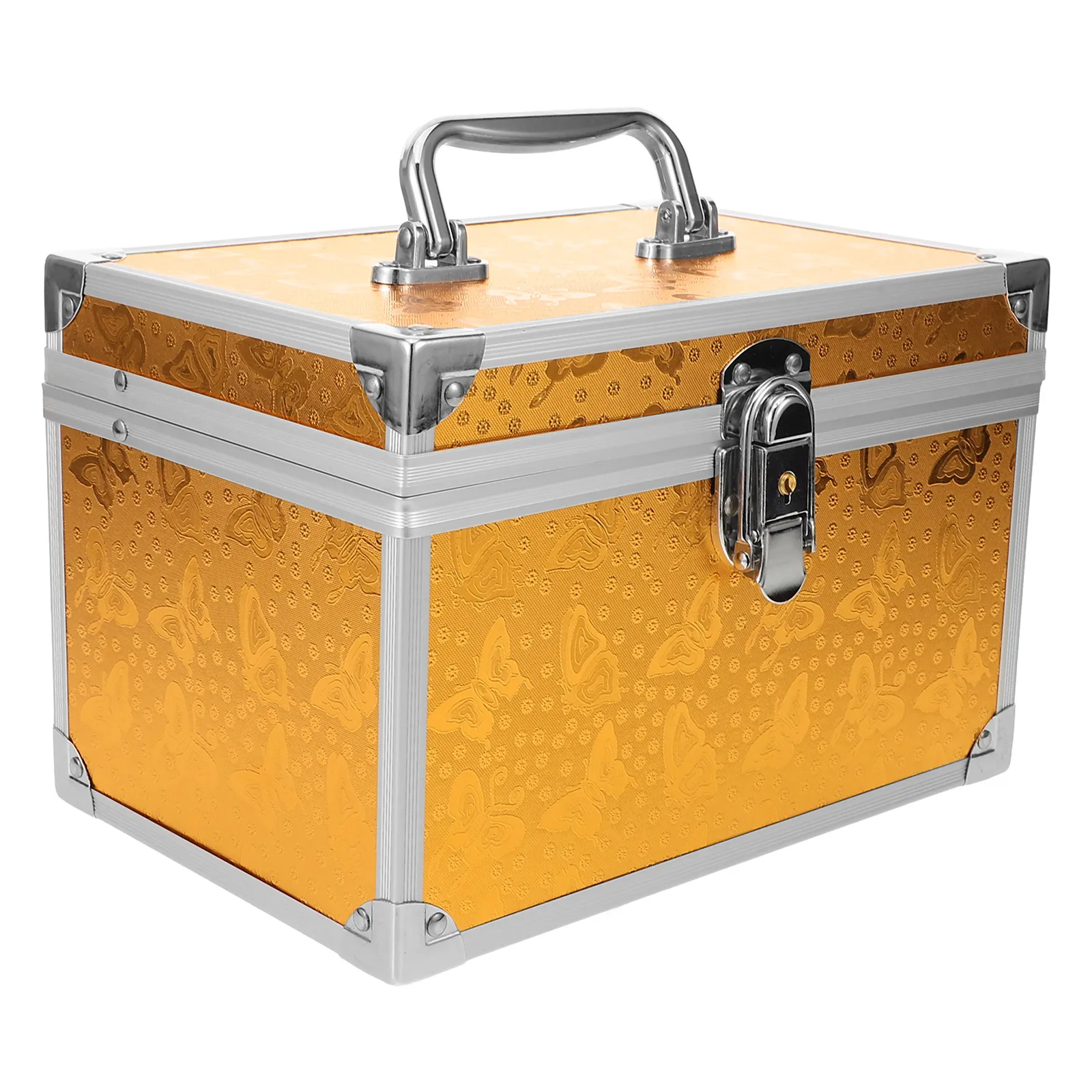 

Portable Hand Carry Toolbox Aluminum Alloy Case Weather Proof Ergonomic Handle Tool Storage Box for Foot Bath Beauty Accessories
