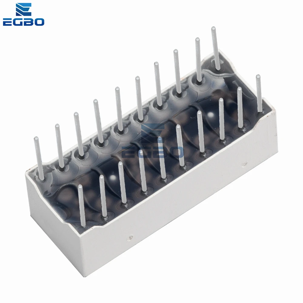 1~10PCS EGBO 10grid digital segment LED light bar super bright 2 red+3 yellow+4 green+1 blue light flat tube B10BRYGB