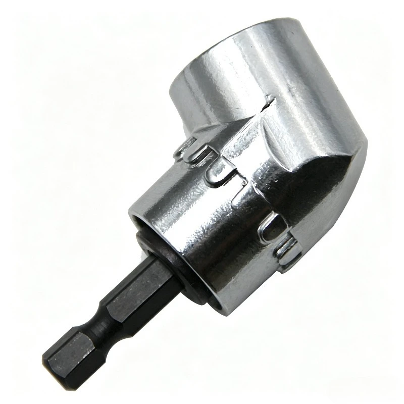 105 Degree Right Angle Screwdriver Attachment 1/4 Inch Hex Shank Drill Adapter for Tight Space Screwdriver Bits Turning Tools