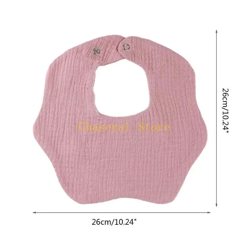 E7CE Baby BIB Oddychający nowonarodzone śliniące się ślinianie Crepe Bawełniany burp