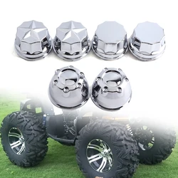 4pcs/lot Decorative cover electroplating special Hub Caps For ATV UTV Buggy Quad Bike 10 inch 12 inch 14 inch alloy wheels Parts