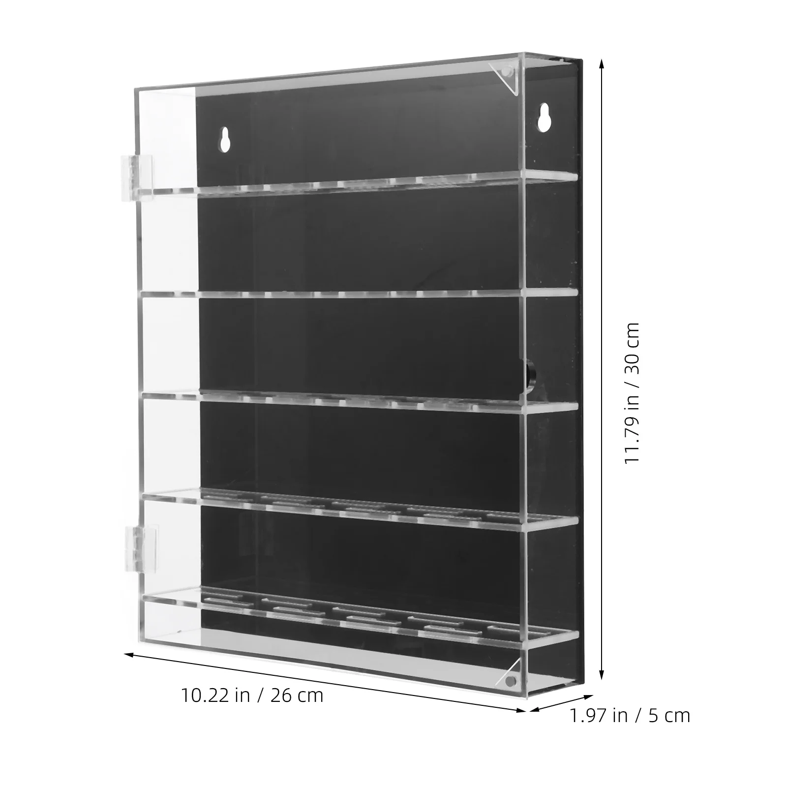 Challenge Coin Display Case Transparent Acrylic Durable Photo Jewelry Storage Box Home Office Medal Display Frame 260x300x50mm