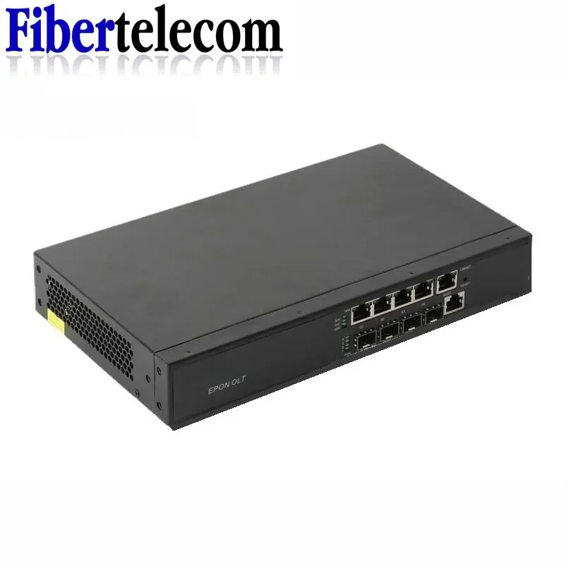 Epon OLT 4 ports ftth olt AC100-240V Access 256 onus 4pon olt work with EPON XPON onu PX20+++ PON SFP moules 9db