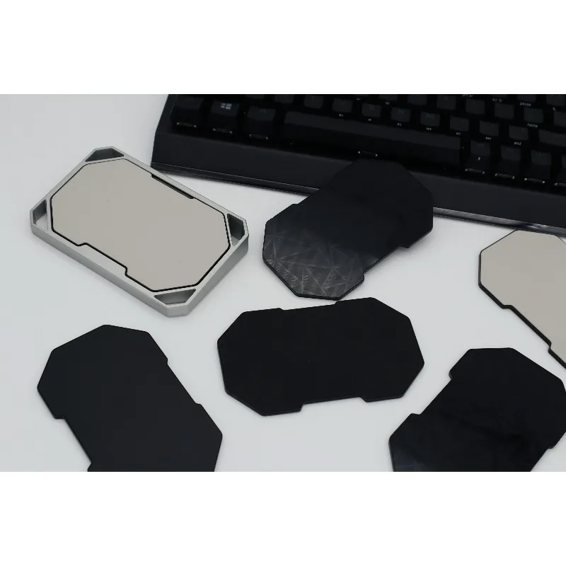 Descanso de pulso para teclado magnético dividido, liga de alumínio, teclado mecânico, descanso para as mãos, mouse pad personalizado para jogos, acessórios para teclado