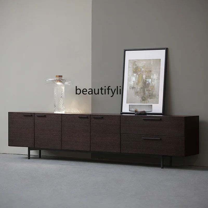 l Italian TV cabinet coffee table combination simple modern small apartment living room light luxury TV cabinet