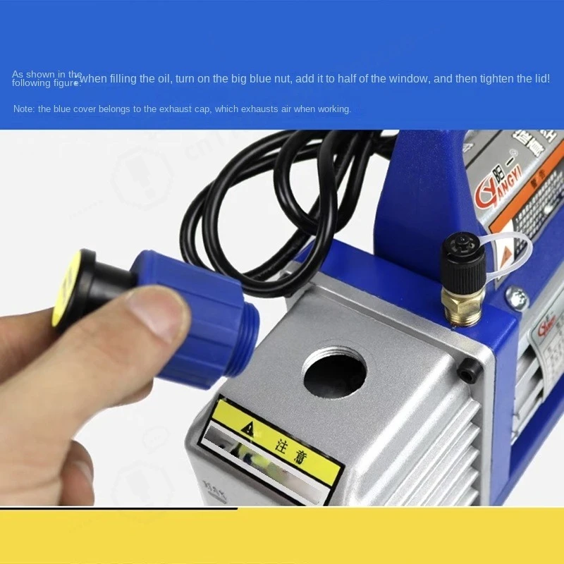 TOP 1pc 180W Single Stage AC Vacuum Pump SVP-1 for HVAC System Installation R410A R134a R22 Maintenance Equipment