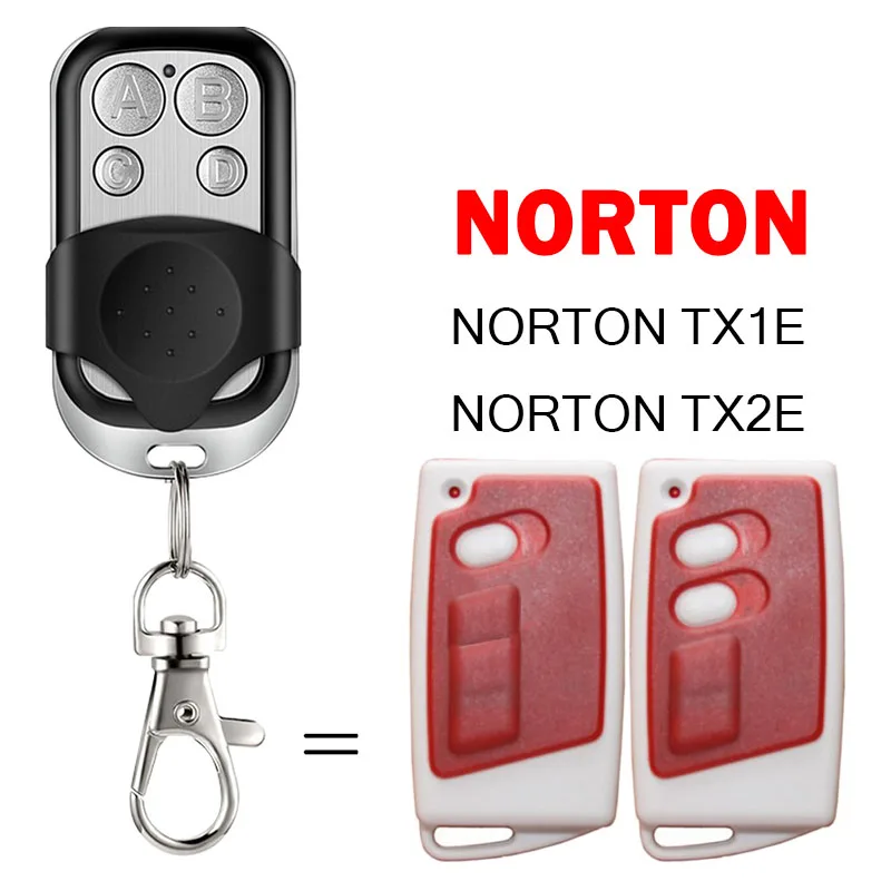 NORTON TX1E TX2E Garagentor-Fernbedienungsklon 433,92MHz Festcode-Garagentoröffner