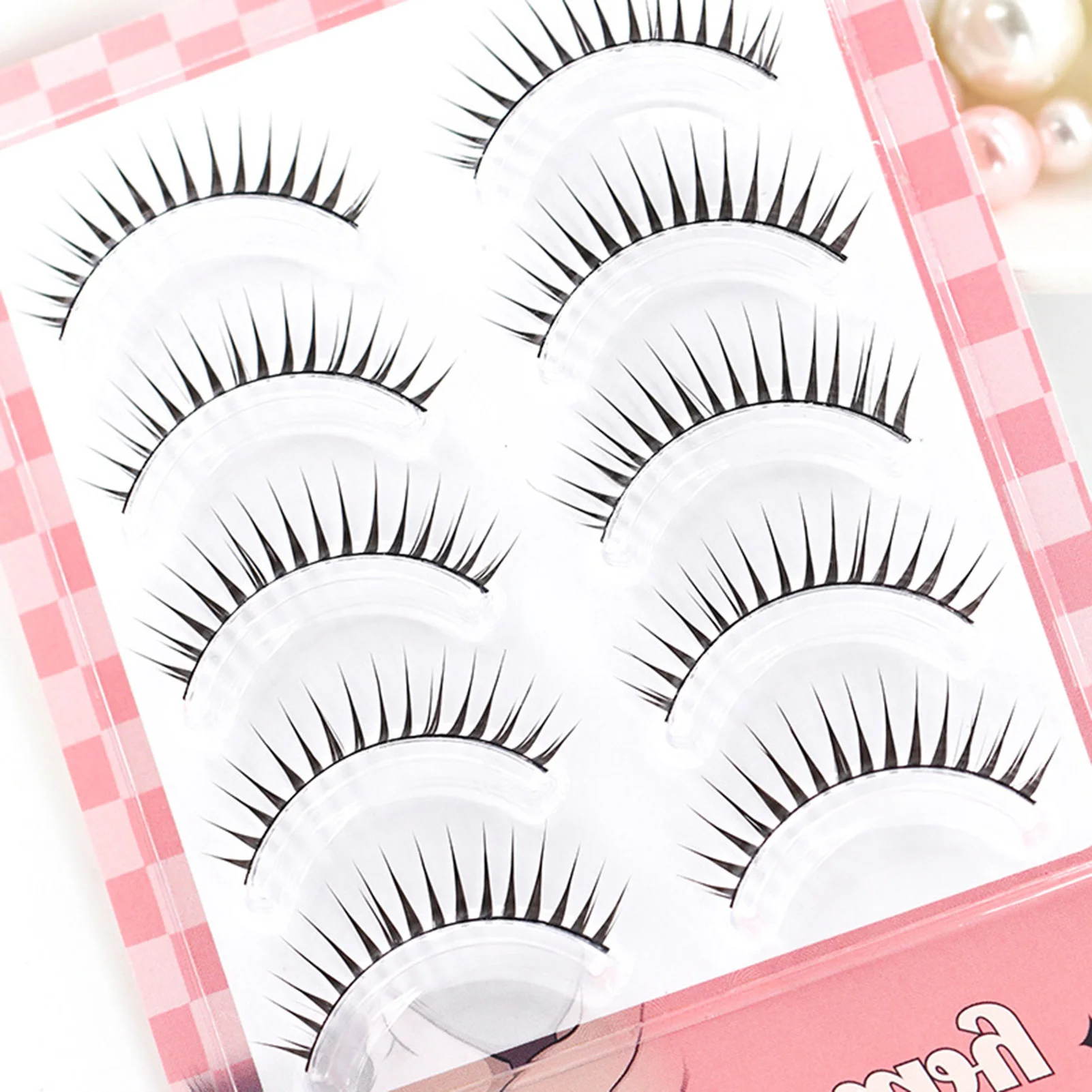 Nuovo Stile Coreano Ciglia Finte 5 paia Ragazza Gruppi Naturale Piuma Sottile Manga Ciglia Morbide Leggere Per Principianti Trucco Degli Occhi