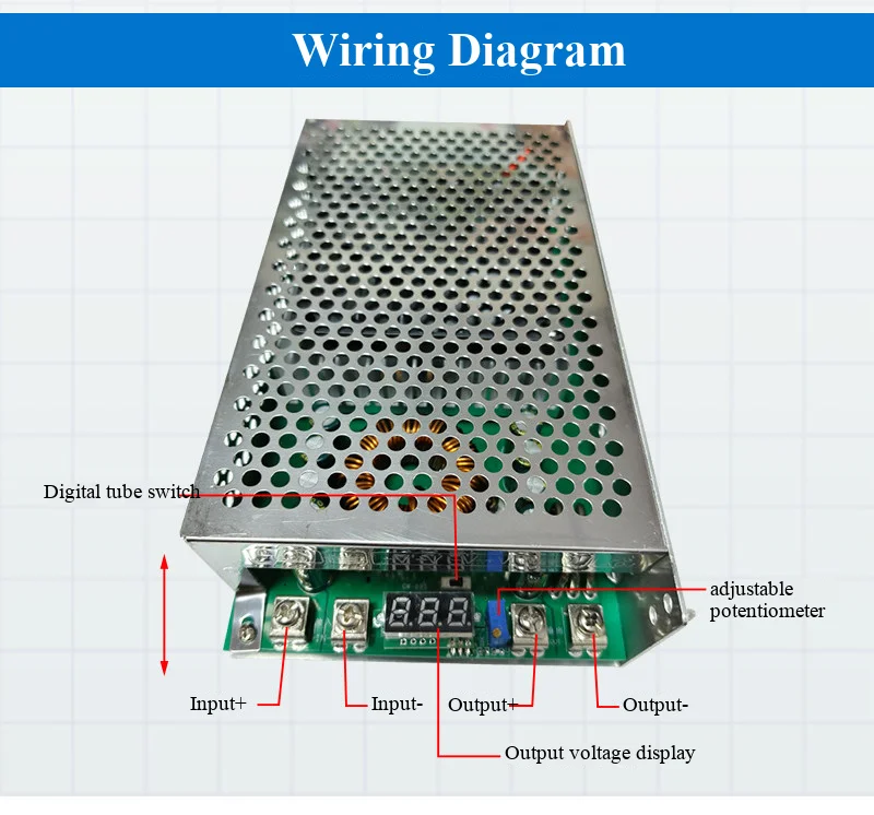 DC-DC 1200W 1500W Step-Down-Modul 50A Hochleistungs-einstellbares Konstantspannungs-Lade-Batterie-Strommodul – Detail 12
