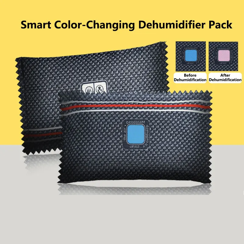 Reusable Silicone Dehumidifier Bag Car Air Freshener Interior Wardrobe Room Home Moisture Absorber Dampness Preventer Drying Bag