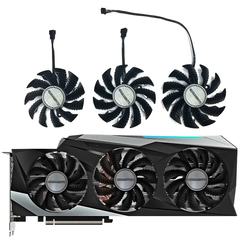 

T129215SU 87mm 82mm 4pin RTX3080 Cooling Fan for GIGABYTE GeForce RTX 3080 Ti 3090 GAMING OC Gaming Graphics Cards