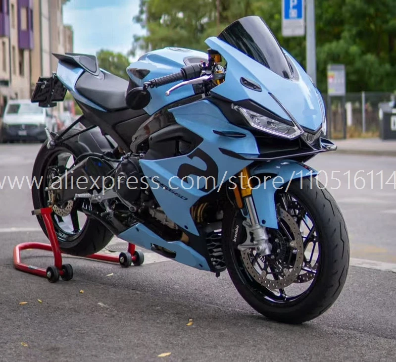 Neue ABS-Verkleidungssätze, passend für Aprilia RS660 20 21 22 23 2020 2021 2022 2023, Karosserie-Set, individuell + Tankabdeckung + Sitzverkleidung, Blau