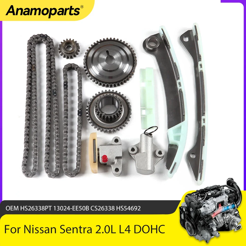 

Engine Parts Timing Chain Kit Fit 2.0 L L4 Gas MR20DE For Nissan Sentra 07-14 for Versa 1.8L 2.0L DOHC 13024-EE50B 13024-JA00A