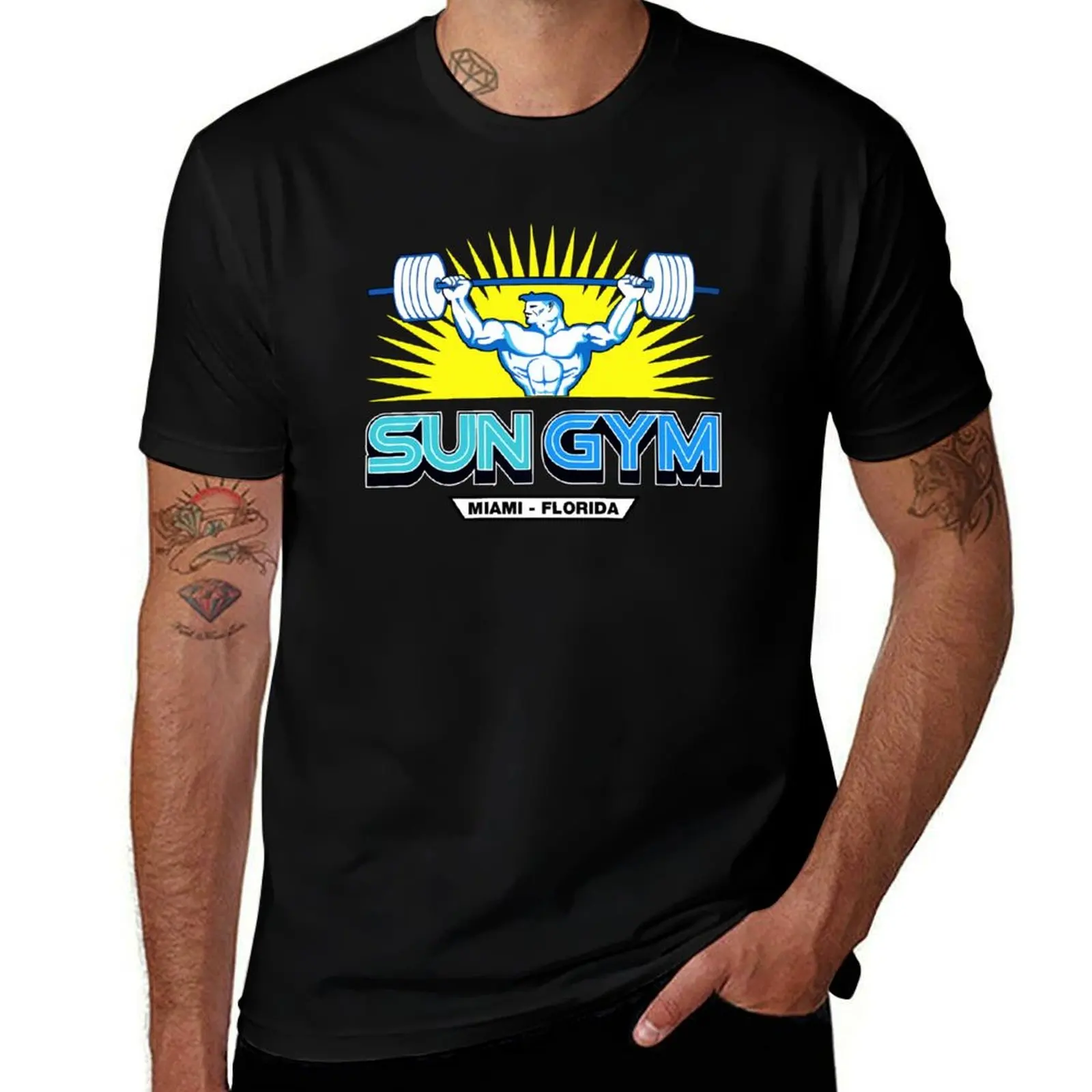 

Sun Gym Miami Florida T-Shirt shirts graphic tee fashion shirts graphic tee shirt mens clothing