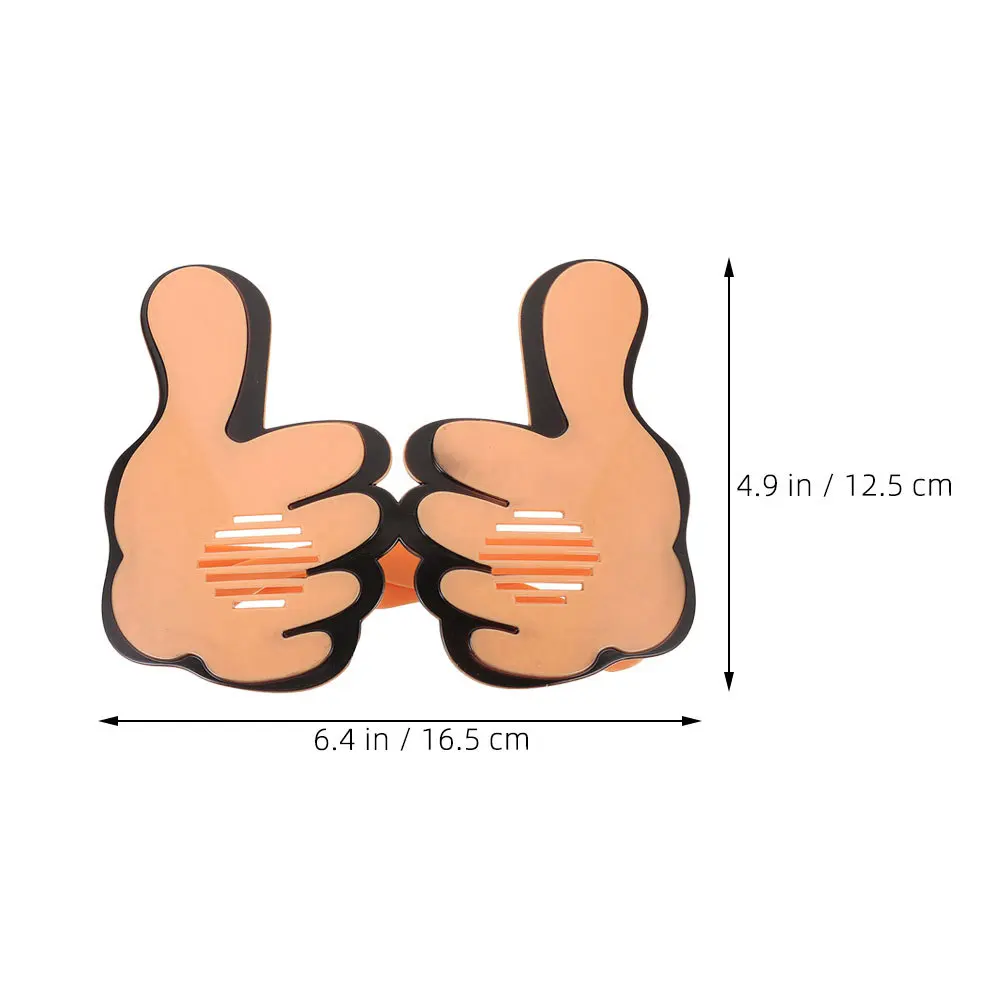 2pcs Funny Glasses Thumb Up Design Novelty Party Sunglasses Festival Carnival Cheerleading Prop Lightweight Comfortable Fit For