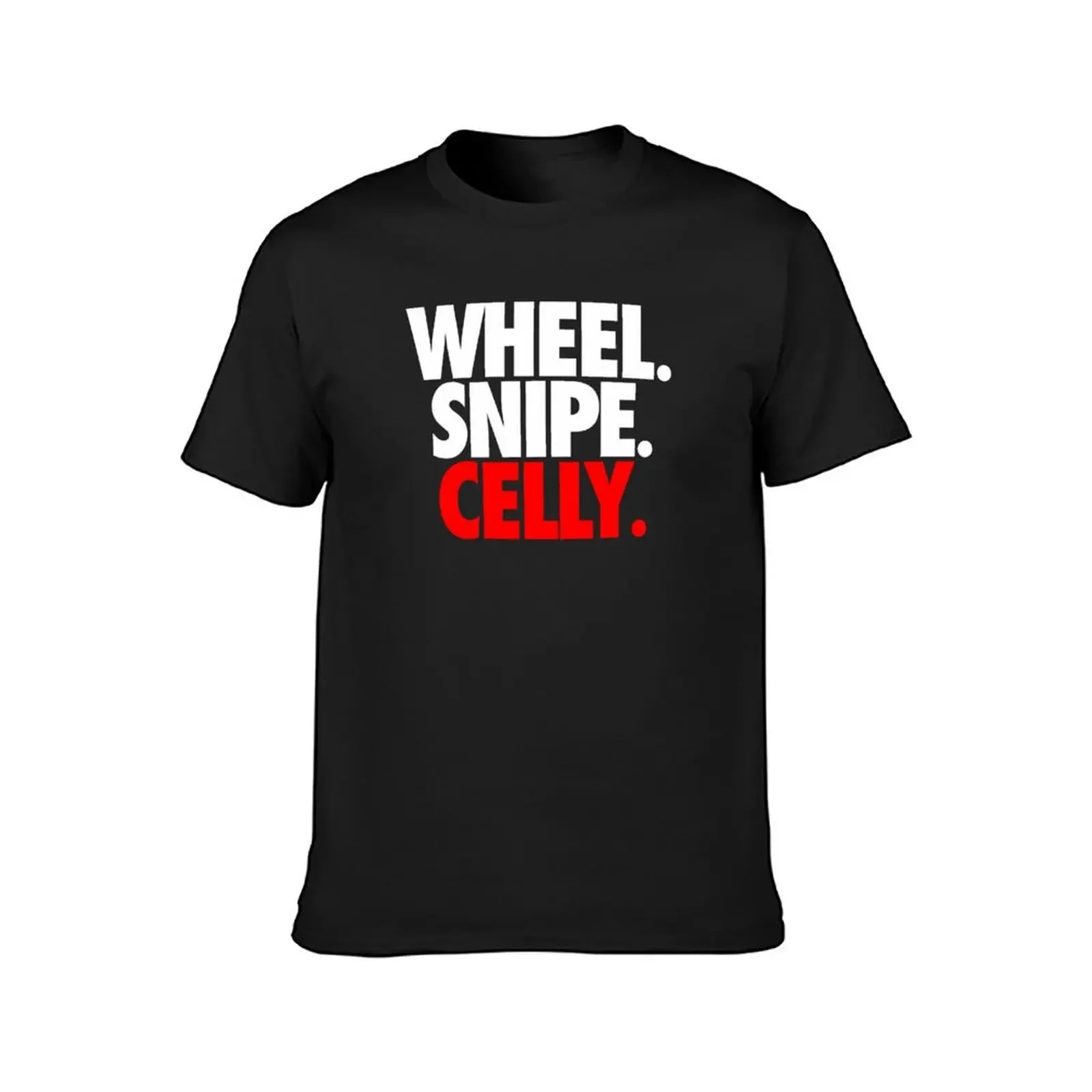 Wheel. Snipe. Celly. T-Shirt oversized graphic tee aesthetic clothes slim fit t shirts for men