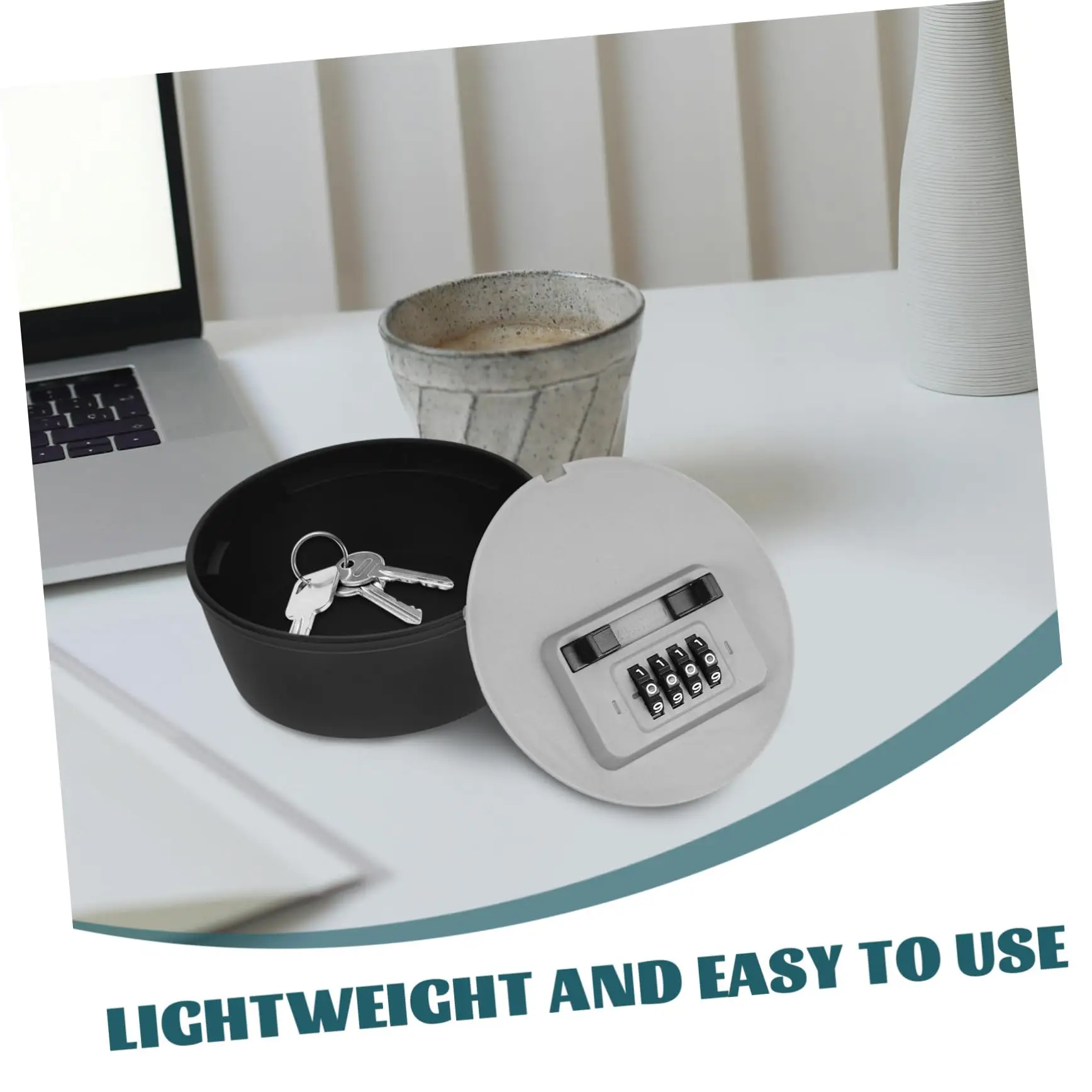 Key Lock Box with Secret Storage Portable Lock Box Large Capacity Diversion Safe Key Lock Box with Code for Home Office Garage