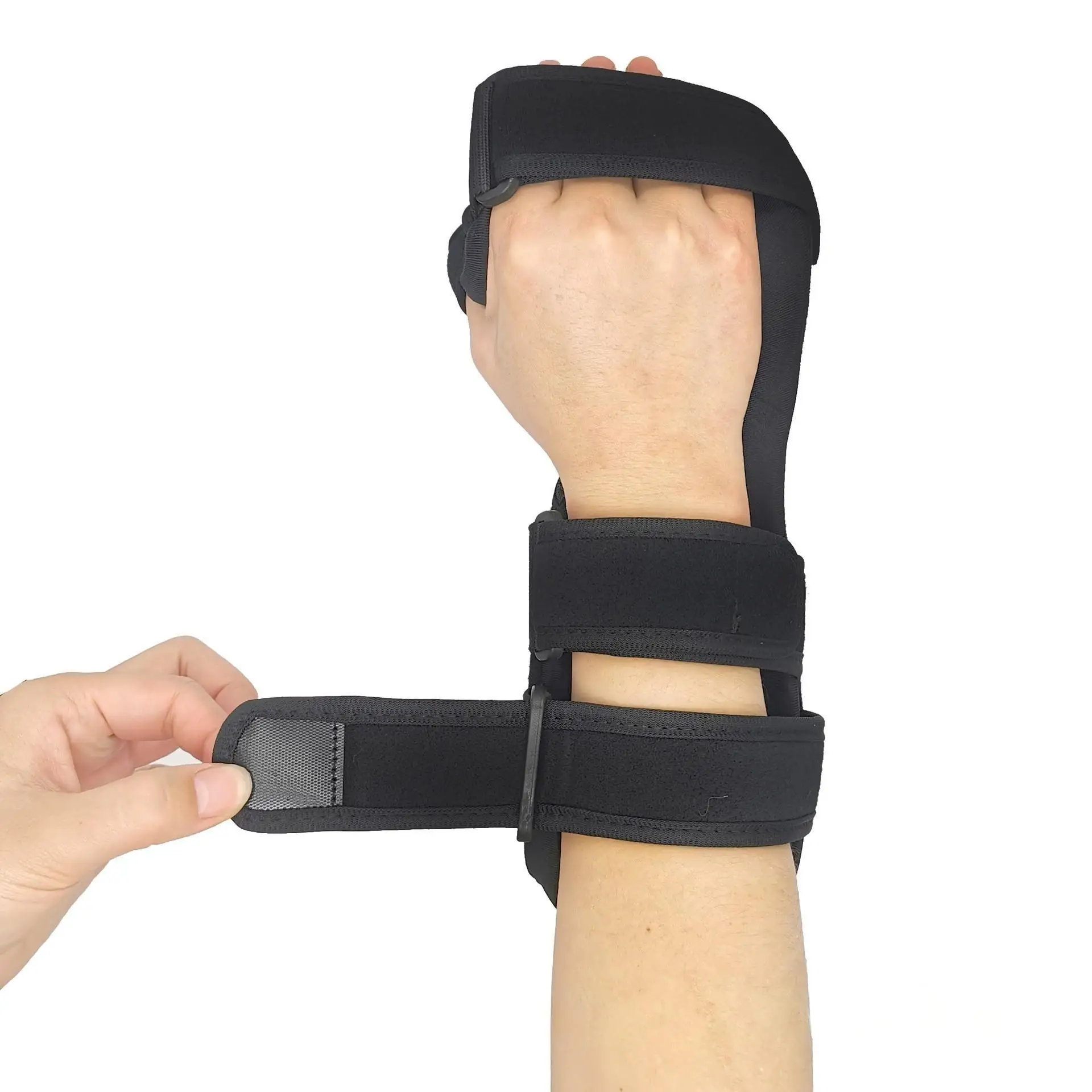 Hand Splint Adjustable for Carpal Tunnel Syndrome, Sprain and Arthritis, Wrist Brace Immobilizer Fixs Finger in Stroke