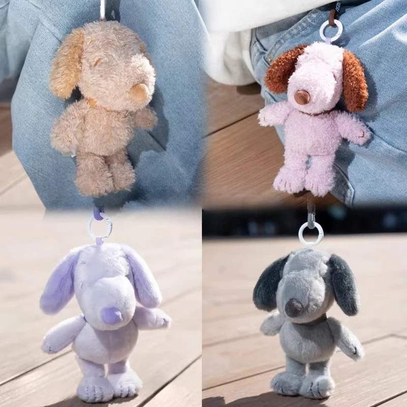 

Snoopy Grey Tone Diary Series Pendant Cute Cartoon Keychain Hanging Ornament Collection Minimalist Style Bag Charm Backpack
